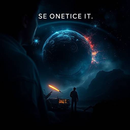 Affiche de la série 'Echoes of Time', une série de science-fiction sur les voyages dans le temps et leurs conséquences