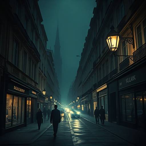Affiche de la série 'Paris Noir', une série policière se déroulant dans les rues sombres de Paris