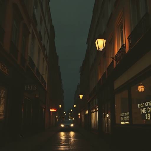 Affiche de la série 'Paris Noir', une série policière se déroulant dans les rues sombres de Paris
